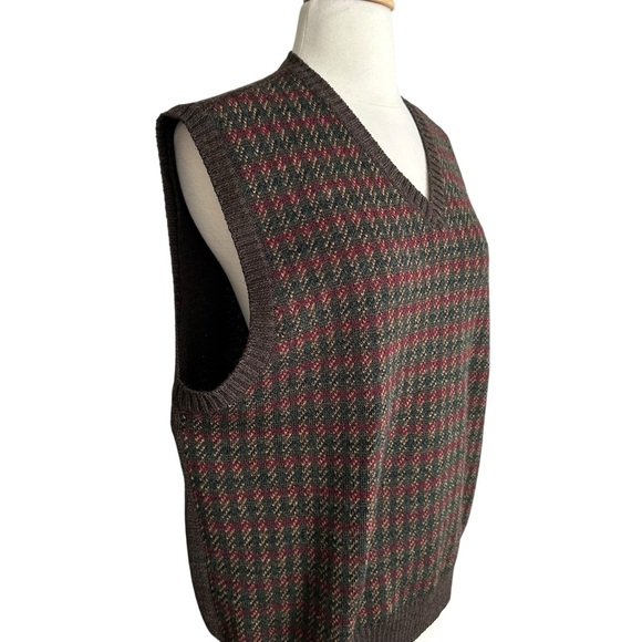 EDDIE BAUER Vintage Wool Sweater Vest Men’s S – Unisex Cottagecore Academia - Picture 4 of 9